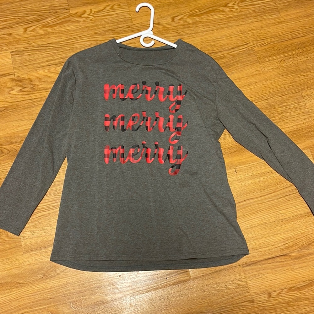 “Merry Merry Merry” long sleeve tshirt